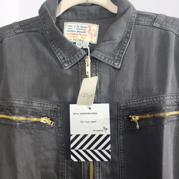 New $298 Free People Denim Zip Jumpsuit By Sandrine Rose - Picture 6 of 7